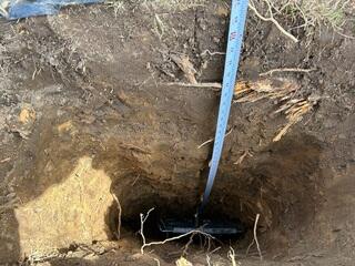 During: Our Foreman, Kiko, and his crew successfully secured all the products in the basement.