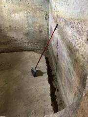 During: Our Foreman, Luis, and his crew worked hard to secure all the waterproofing products in the basement.