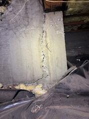 Repairing Cracked Foundation Wall Corner - The Dalles, OR