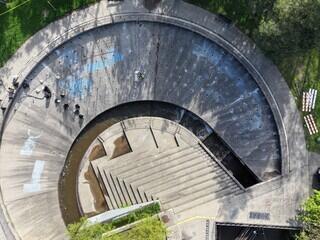 Aerial view of project area.