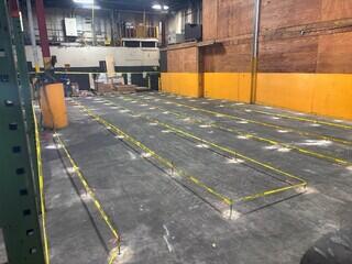 Injection tubes installed at warehouse area