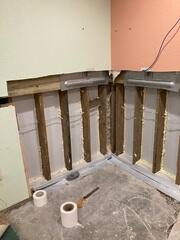 During: Our Foreman, Emmanuel, and his crew traveled to the home to begin the installation.