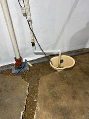 During: Our Foreman, Kevin, and his crew secured WaterGuard, TripleSafe, and CleanSpace throughout the basement.