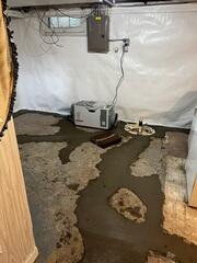 After: The customer was given peace of mind knowing their basement was properly repaired.