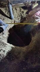 Pit dug to install the SmartJack