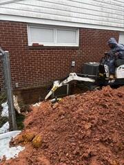 Excavation for new well