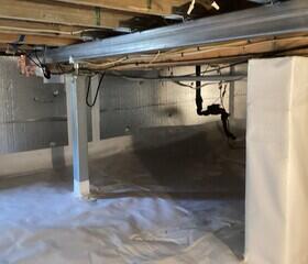 Now this crawl space is properly insulated, encapsulated, and supported.