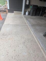 During: Our Foreman, Charlie, and his crew successfully secured all the products throughout the concrete.