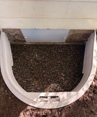 Our EverLast door and EverLast Access Well installed to create exterior access into the crawl space.