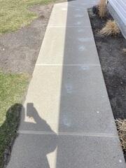 During: Our Foreman, Charlie, and his crew worked hard to secure all the products throughout the sidewalk.