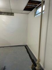The crew attached CleanSpace to the walls and is in the process on installing WaterGuard at the perimeter
