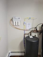 Wall installation of AORO-50 in utility room