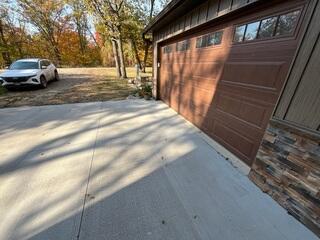 The driveway before our crew sealed the joints