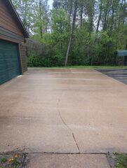 The driveway before our crew began the installation