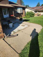 The walkway before our crew installed PolyLevel and NexusPro