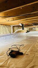 Crawl space vapor barrier system to isolate the home from ground moisture