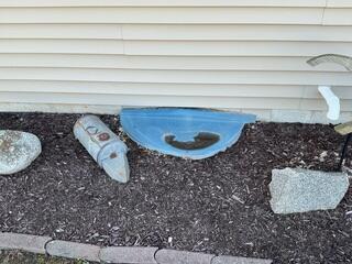 before egress window installation