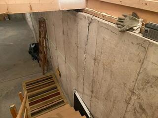 Tipping Foundation Wall Repair in Chippewa Falls, WI