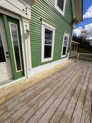 The complete porch, with a new sill and support system.