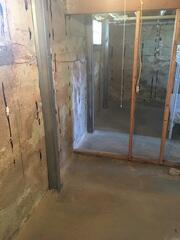 Another angle of the PowerBrace securing the walls