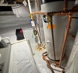 The TripleSafe sump pump sends all of the water out of the crawl space, keeping it clean and dry.