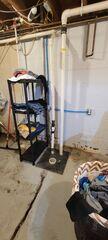 before triple safe sump pump installation