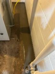 After the flooring is restored with cement