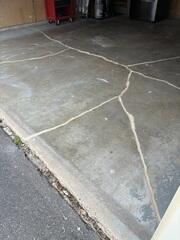 After our crew lifted the slabs and repaired the cracks.