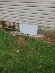 The EverLast crawl space door seals out moisture, dirt, and pests with heavy-duty weatherstripping.