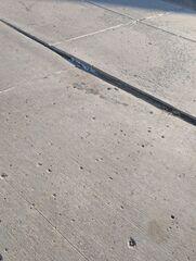Before: Our Design Specialist, James, traveled to the home to take a closer look at the concrete.