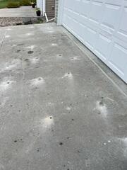 During: Our Foreman, Charlie, and his crew worked hard to secure all the products throughout the driveway.