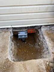 Foundation Pier in place