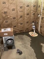 After all products have been installed, the flooring is restored