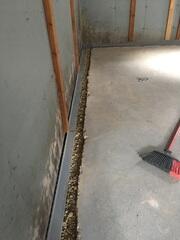 The edges are drilled, rocks are added and WaterGuard is placed on top