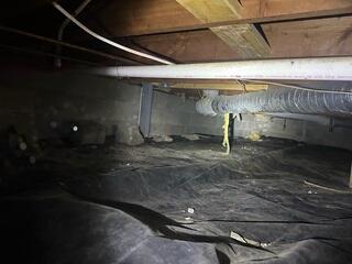 before crawlspace repair