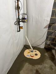 Interior Basement Waterproofing and Drainage in Newington, VA
