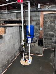 UltraSump 4 Battery Backup Sump Pump System: Provides reliable pumping protection with battery backup support, helping keep the basement protected even during power outages.