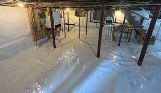 Encapsulating a Basement in Jamestown, RI