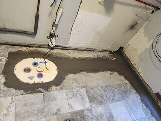 After our products are installed, the floor is restored