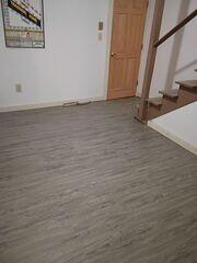 Elite Plank Gray Basement Flooring in