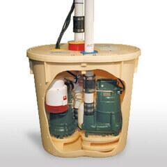 TripleSafe™ Sump Pump - a sump pump system with 3 levels of protection from a flooding that could cause expensive property damage