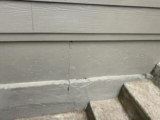 Exterior cracks