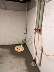 The SuperSump+ was installed to successfully remove excess water from the basement.