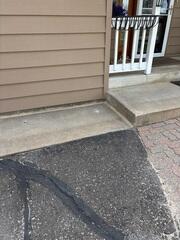 The slabs were lifted and leveled, and joints were sealed