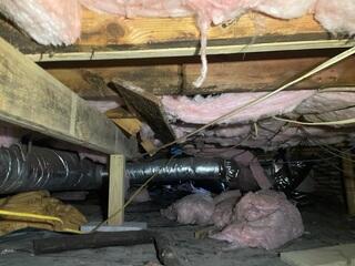 Excessive moisture, mold, and musty odors in the crawl space.