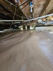 CleanSpace is a durable liner designed to isolate the crawl space from exposed soil. Its bright white surface also creates a cleaner appearance and makes the area easier to inspect and maintain.