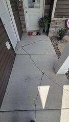 Sinking Concrete in Bismarck, ND, Repaired