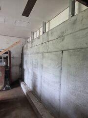 Heavy-duty steel beams form the primary framework of the StableLock system. They reinforce the affected area and help transfer structural loads securely through the new wall.

Reinforcing Steel
Steel reinforcement is installed throughout the repair to strengthen the poured concrete and help the completed wall resist cracking, movement, and pressure.