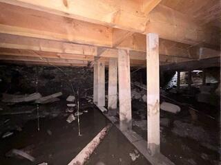 Crawl Space Repair in North Concord, VT | Matt Clark's Northern Basement Sy...