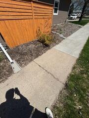 Sinking Concrete Sidewalk Repaired in Grand Forks, ND